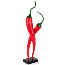 Chilli Fusion 59cm Red Resin Indoor Sculpture