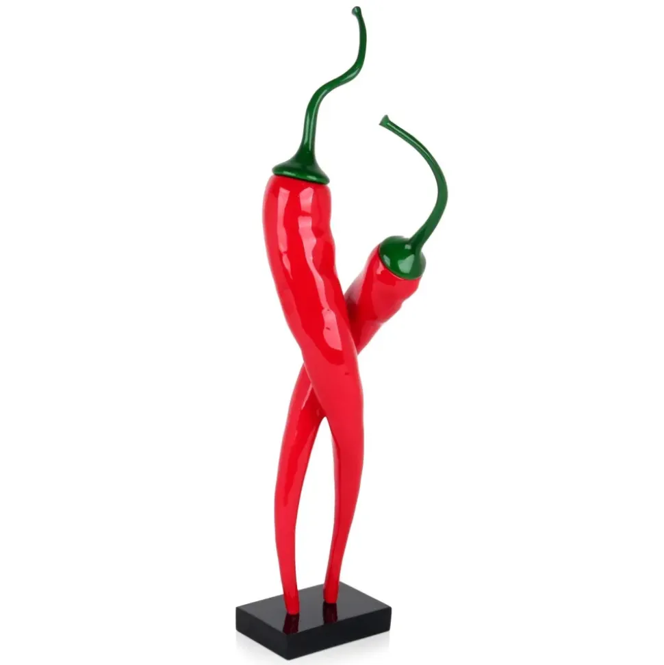 Chilli Fusion 59cm Red Resin Indoor Sculpture