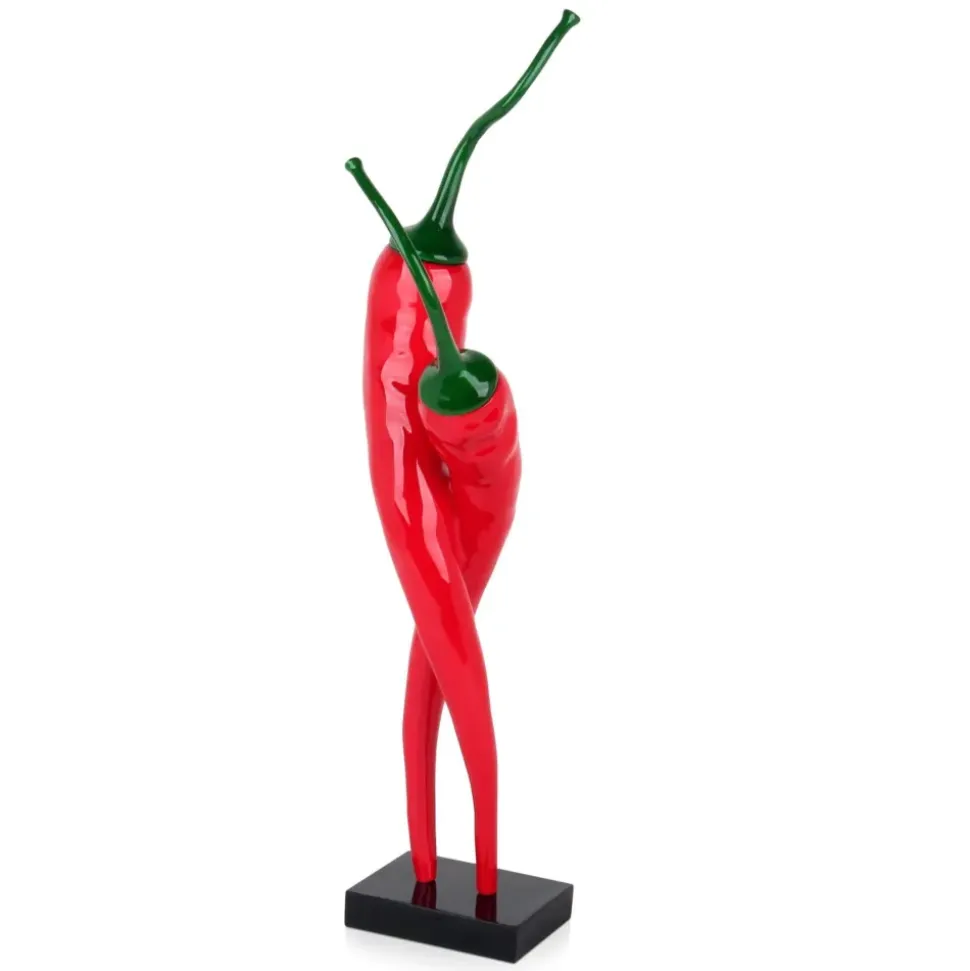 Chilli Fusion 59cm Red Resin Indoor Sculpture
