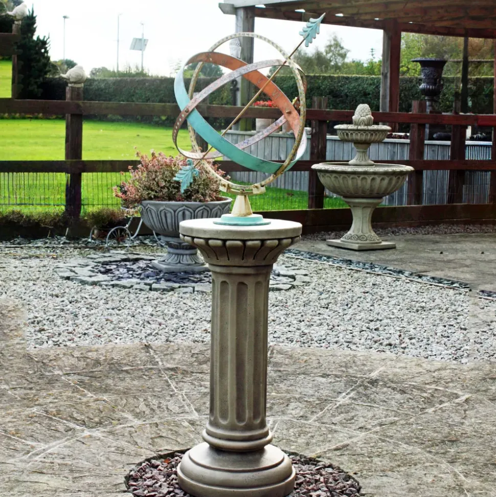 Clarence Stone Brass Armillary Garden Sundial