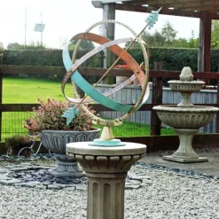 Clarence Stone Brass Armillary Garden Sundial