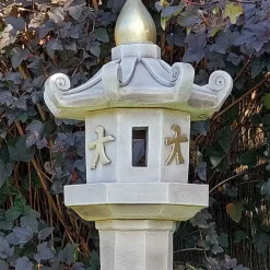 Classic Candle Japanese Pagoda Lantern Stone Garden Ornament