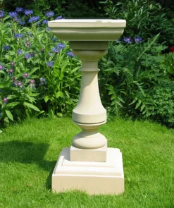 Classic Square 73cm Stone Sundial Pedestal