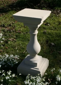 Classic Square 72cm Stone Sundial Pedestal