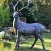 Classic Stag 143cm Bronze Metal Garden Statue