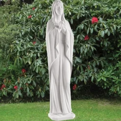 Classic Virgin Mary 85cm Marble Resin Garden Statue