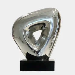 Cosmic Glow 37cm Silver Metal Indoor Sculpture