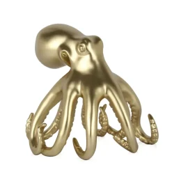 Cosmic Octopus 31cm Gold Resin Indoor Sculpture