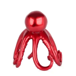 Cosmic Octopus 31cm Red Resin Indoor Sculpture