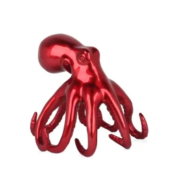 Cosmic Octopus 22cm Red Resin Indoor Sculpture