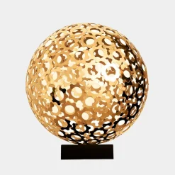 Cosmic Sphere 48cm Gold Metal Indoor Sculpture