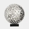 Cosmic Sphere 44cm Silver Metal Indoor Sculpture