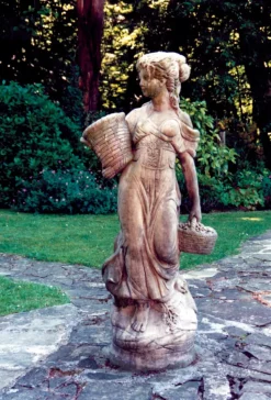 Country Girl 140cm Stone Garden Statue