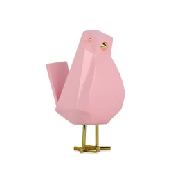 Cubic Bird 18cm Rosa Pink Resin Indoor Sculpture