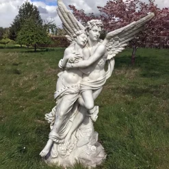 Cupid & Psyche 197cm Marble Garden Statue