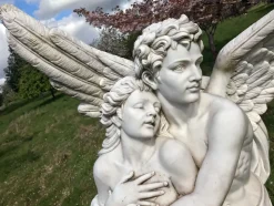 Cupid & Psyche 197cm Marble Garden Statue