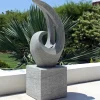 Curvation Modern Art Stone Statue - Large Garden Sculpture