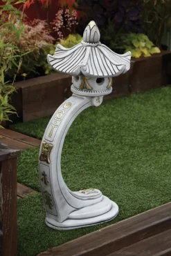 Curved Japanese Pagoda Stone Garden Ornament