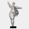 Dancing Soul 95cm Silver Metal Indoor Sculpture