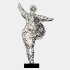 Dancing Soul 95cm Silver Metal Indoor Sculpture