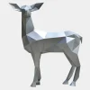 Deer 160cm Geometric Metal Garden Sculpture