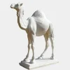 Desert Camel 160cm White Marble Garden Statue v2