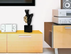 Divided Diva 50cm Black Resin Indoor Sculpture