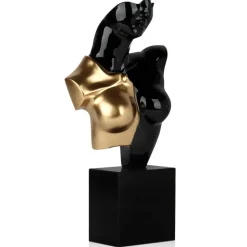 Divided Diva 50cm Black Resin Indoor Sculpture