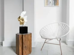 Divided Diva 50cm White Resin Indoor Sculpture