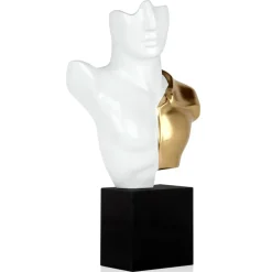 Divided Titan 52cm White Resin Indoor Sculpture