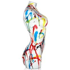 Divine Torso 50cm Multicolour Resin Indoor Sculpture