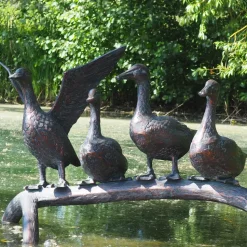 Duck Voyage Bronze Metal Garden Ornament