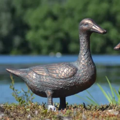 Ducks Aged Bronze Garden Ornaments