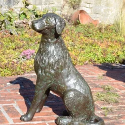 Duke the Dog Bronze Metal Garden Ornament