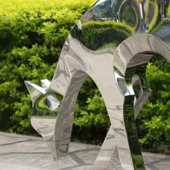 Dynamic Deer 75cm Metal Garden Sculpture