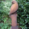 Eagle Modern Stone Garden Statue (Rust)