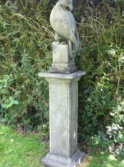 Eagle on Athenian Pedestal Modern Stone Garden Statue