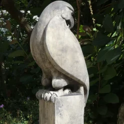 Eagle on Athenian Pedestal Modern Stone Garden Statue
