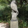 Eagle on Modena Pedestal Modern Stone Garden Statue