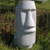 Easter Island Head 70cm Granite Resin Garden Ornament