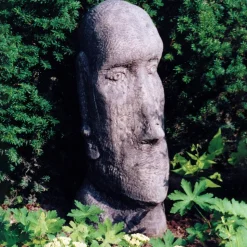 Easter Island Head Stone Garden Ornament
