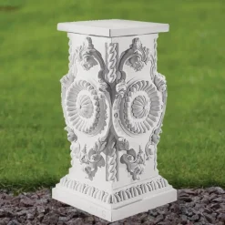 Elegance 44cm Marble Resin Garden Pedestal