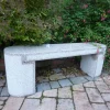 Elegance Polished Granite Stone Garden Bench