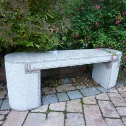 Elegance Polished Granite Stone Garden Bench