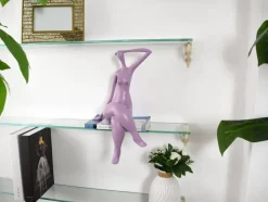 Elegant Grace 38cm Violet Resin Indoor Sculpture