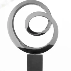Ellipse 103cm Metal Stainless Steel Indoor Sculpture