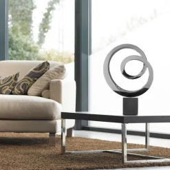 Ellipse 103cm Metal Stainless Steel Indoor Sculpture