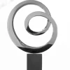 Ellipse 64cm Metal Stainless Steel Indoor Sculpture