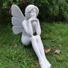 Enchanted Fairy 60cm Marble Resin Garden Statue