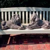 English Lions Stone Garden Statues